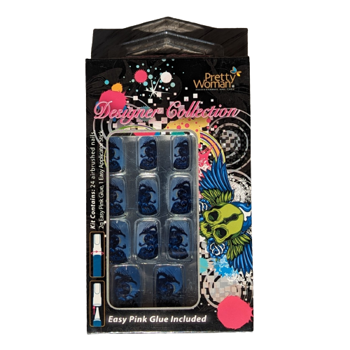 Designer Collection Airbrushed 24 Nails Kit by VIAI BEAUTY