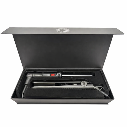 Ceramic Straightener & Curling Iron Set