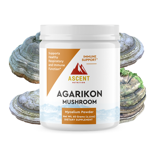 Organic Agarikon Mushroom Powder, 2 grams per scoop by Ascent Nutrition