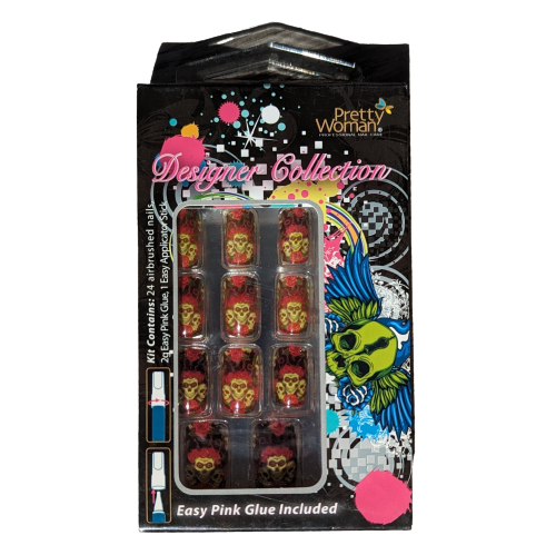 Designer Collection Airbrushed 24 Nails Kit by VIAI BEAUTY