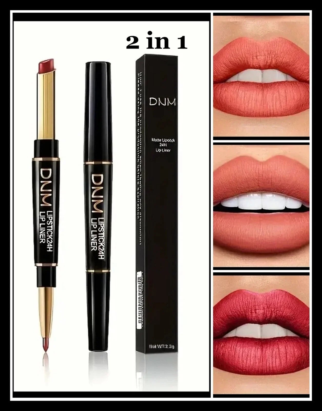 Matte Lipstick 24h Lip Liner - 3 Packs